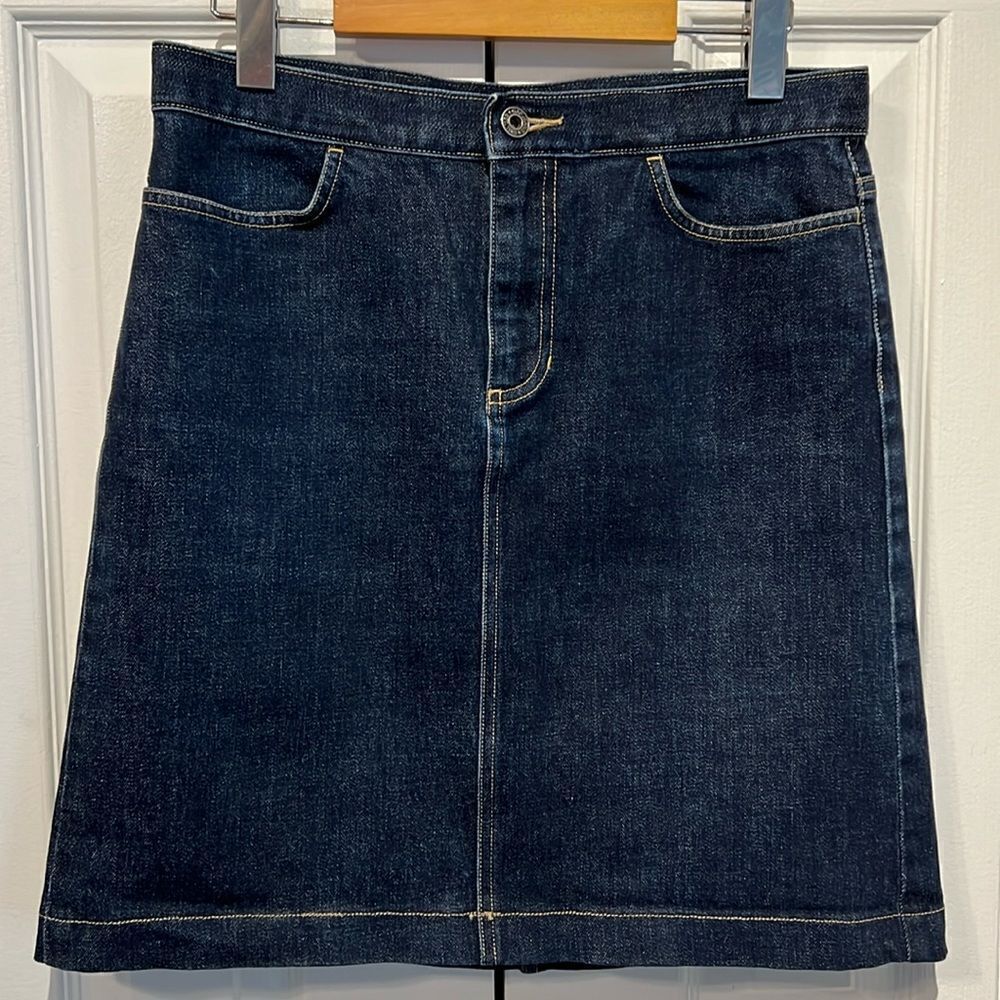 Gap‎ Blue Denim Knee Length Skirt Size 6
